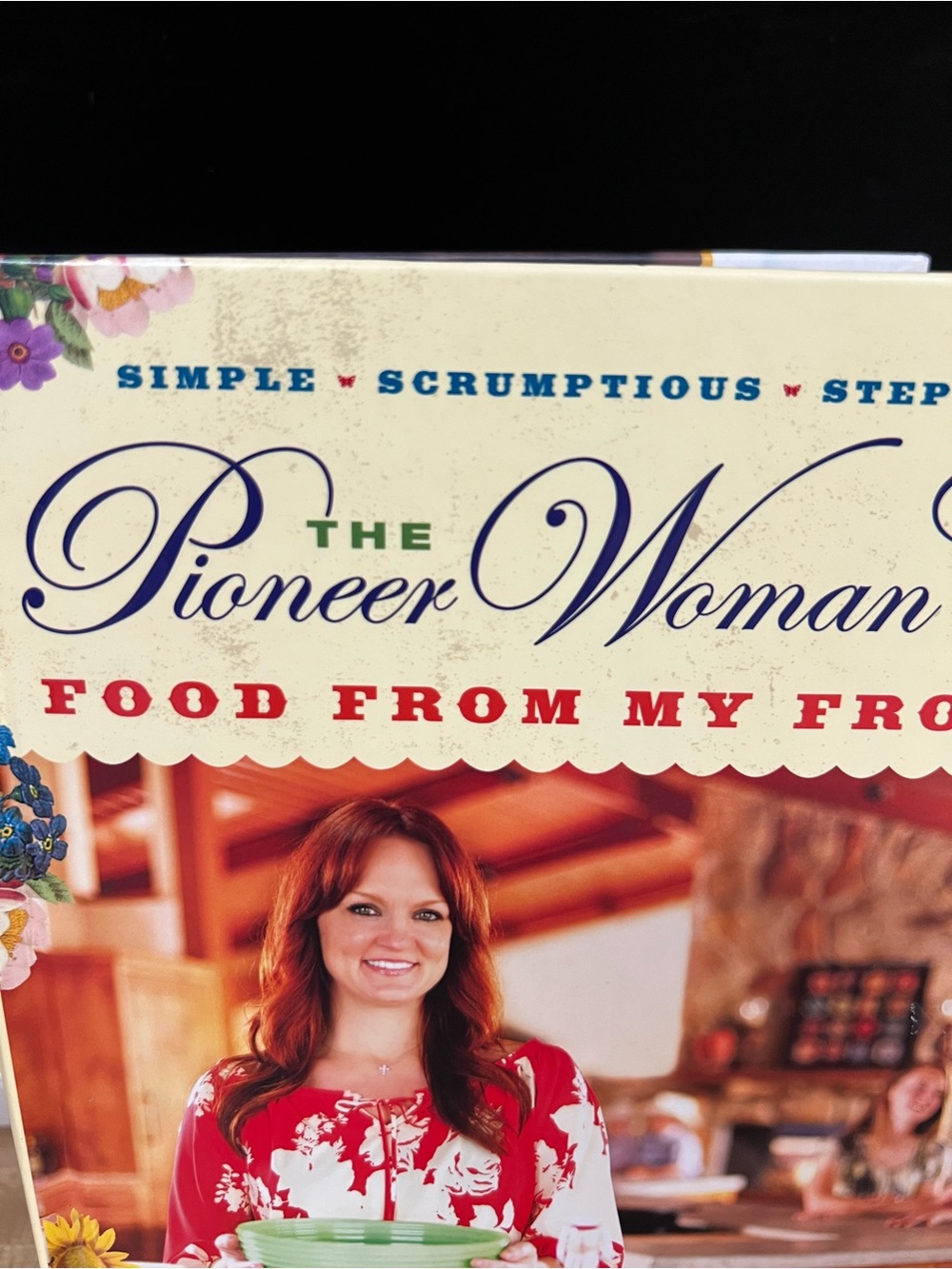 Pioneer Woman Cookbook with Floral Sugar Jar & Creamer Set - Yellow, Blue, Red - Picture 10 of 13